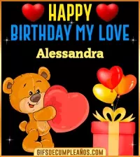 GIF Gif Happy Birthday My Love Alessandra